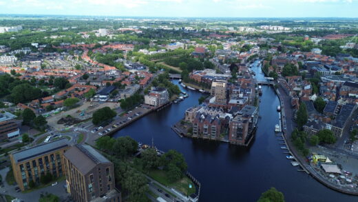 Aan de rand van de binnenstad